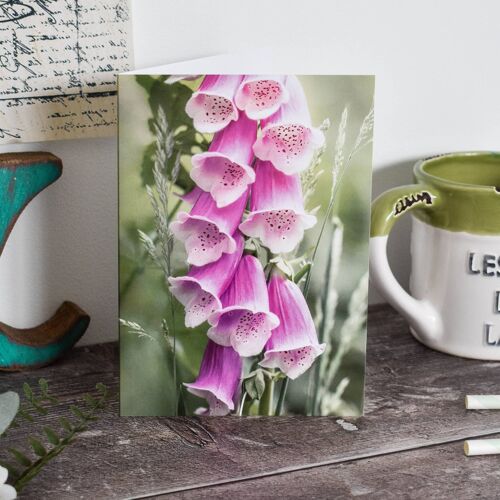 Floral Foxglove Card