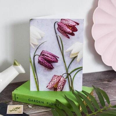 Tarjeta Fritillaries floral