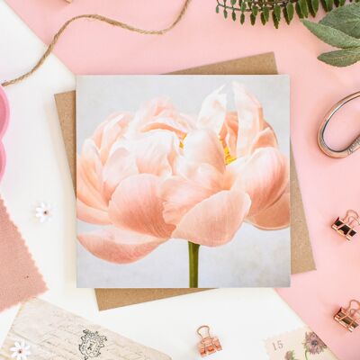 Floral Large Peony Card
