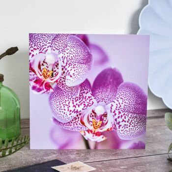 Carte d'orchidée florale 2