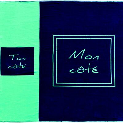 SERVIETTE DOUBLE TOI & MOI Turquoise