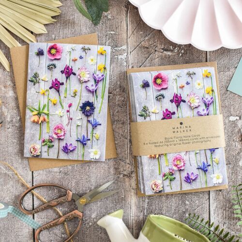 Spring Flowers II Card Pack of 8