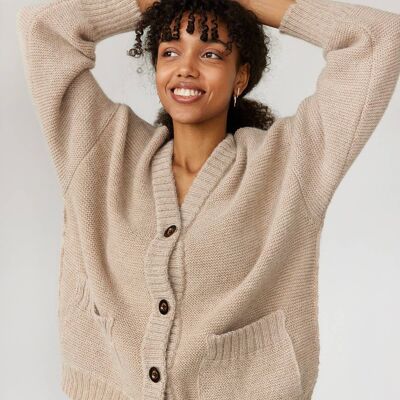 Žemiau Cardigan Beige