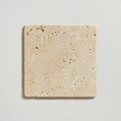 Soap dish travertine - small