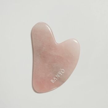 Pierre de massage aventurine - pierre de massage quartz rose 1
