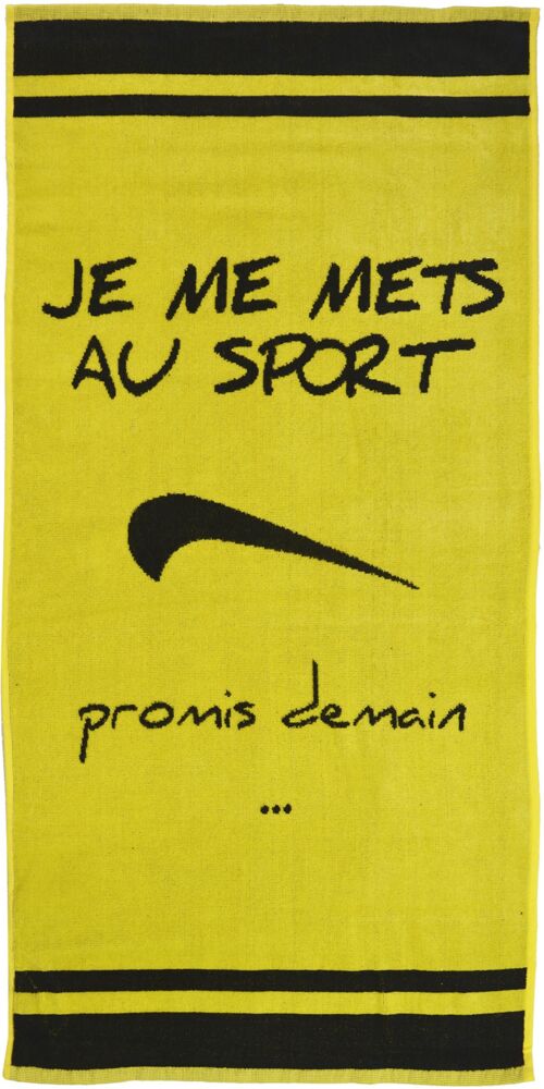 JE ME METS AU SPORT Jaune