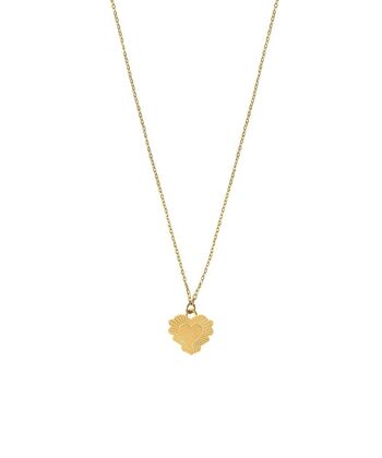 Collier (H 1 cm / L 1,1 cm) Coeur grenadine 2