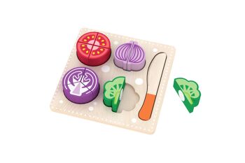 Jeux de nourriture en bois – jeu de puzzle de fruits et légumes 2
