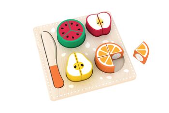 Jeux de nourriture en bois – jeu de puzzle de fruits et légumes 3