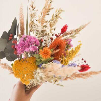 Bouquet de fleurs séchées - Arlequin