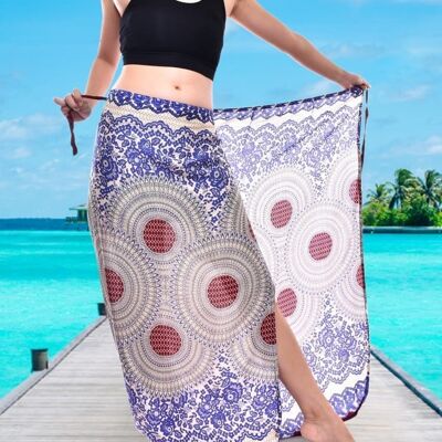 Bohotusk Light Pink & White Sun Glow Sarong Super Soft 220cm x 102cm , 220 x 102 cm