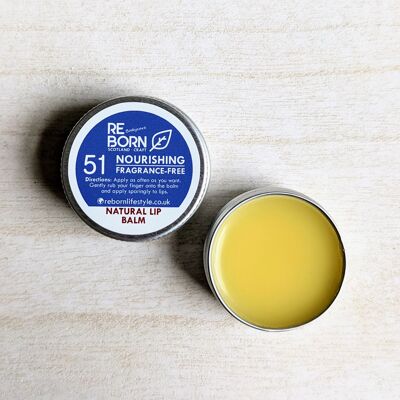 Reborn Handmade Natural Lip Balm (15 g) - Ohne Duftstoffe
