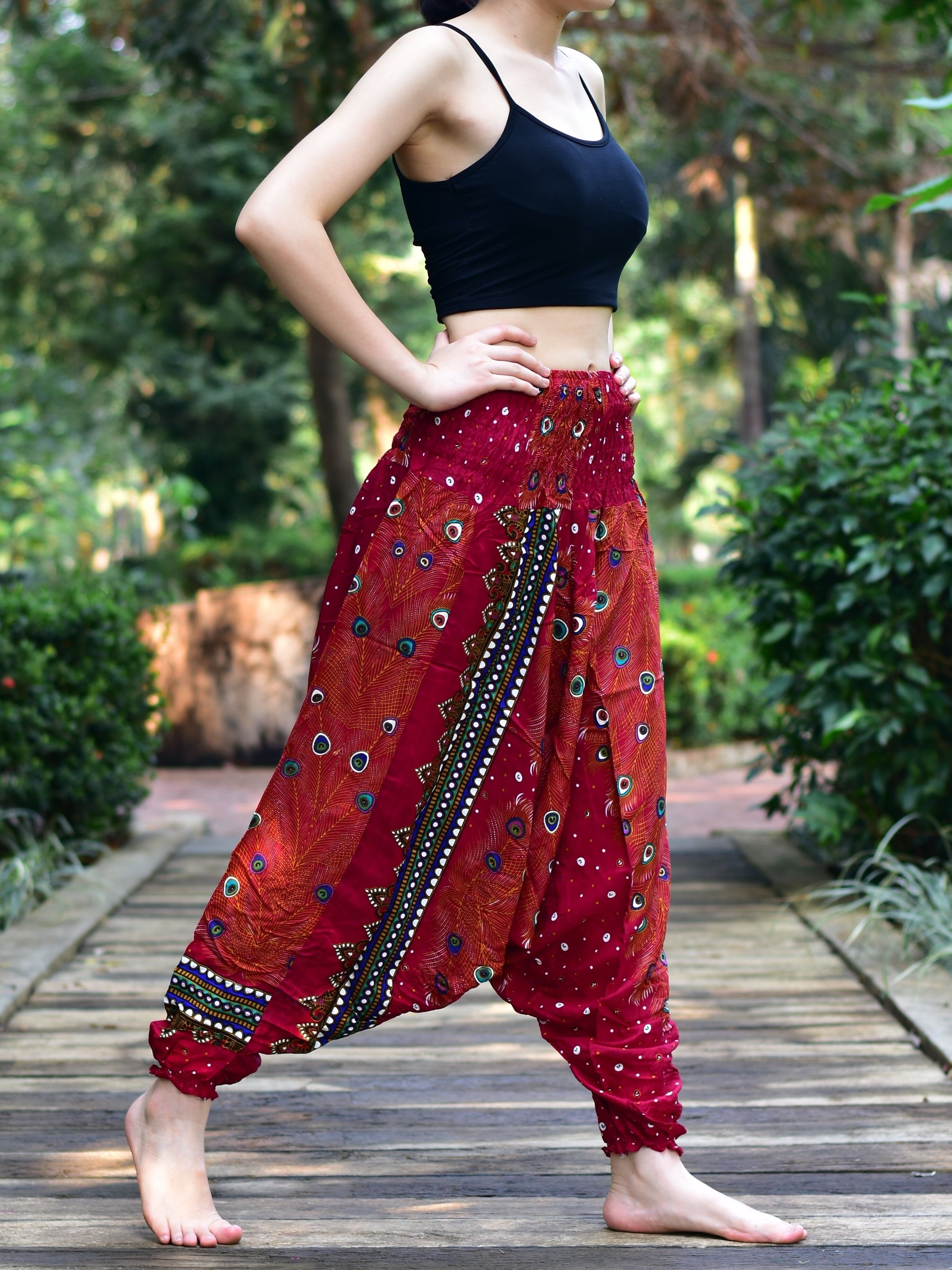 Buy Sera Red Regular Fit Harem Pants for Women Online @ Tata CLiQ