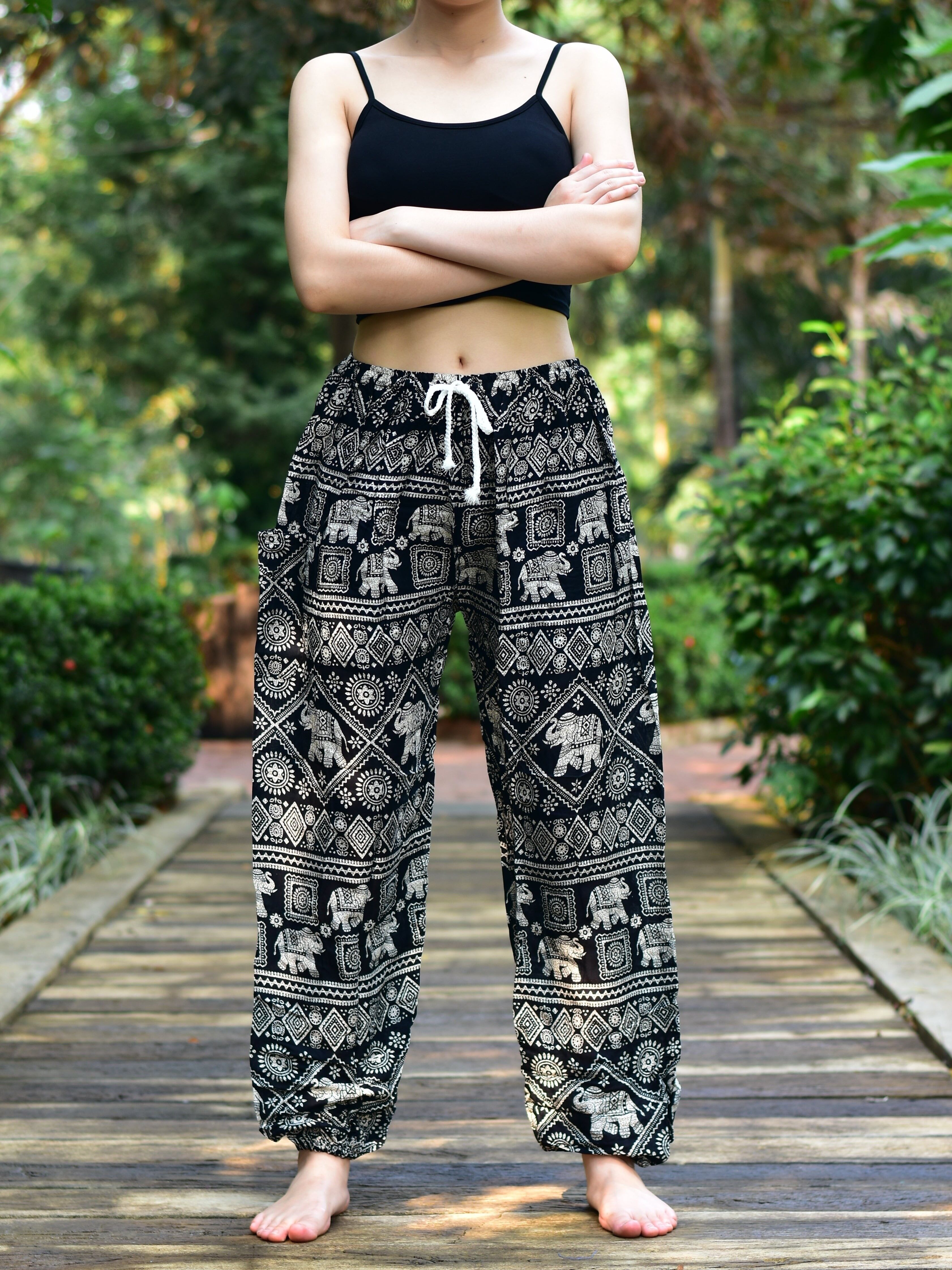 Black elephant hot sale pants