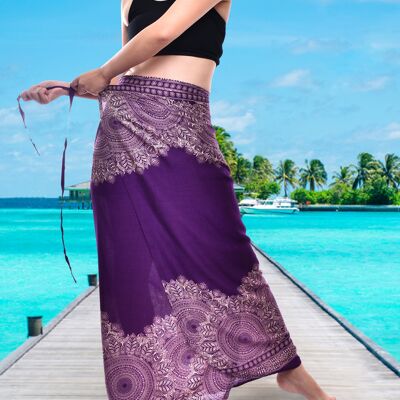 Bohotusk Purple Sun Storm Sarong Super Soft 220cm x 102cm , 220 x 102 cm