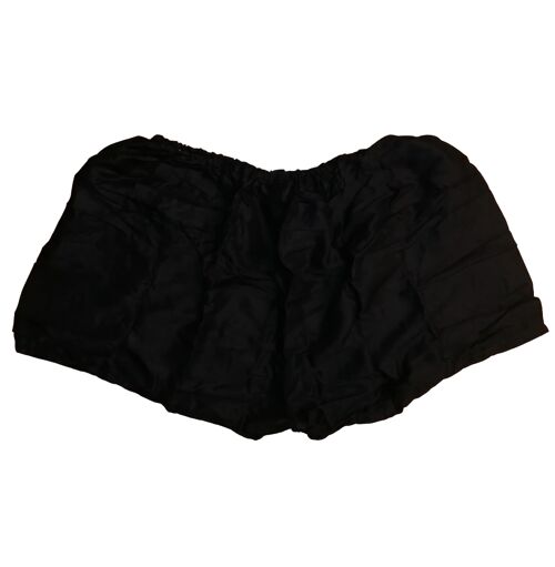 Bohotusk Plain Black Harem Shorts , Small / Medium (Size 8 - 12)