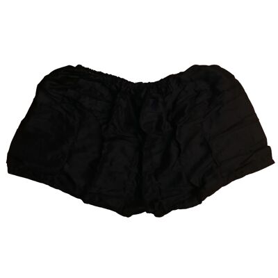 Bohotusk Plain Black Harem Shorts, Pequeño / Mediano (Talla 8 - 12)