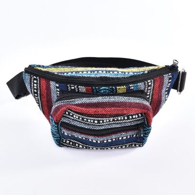 Bohotusk Royal Stripe Cotton Bum Bag Fanny Pack Waist Travel Bag ,