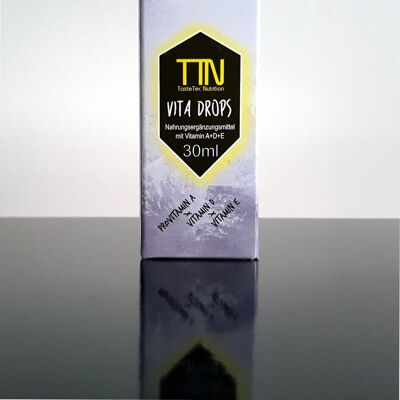 TTN Vita Drops Nahrungsergänzung, 30ml Tropfflasche in Box