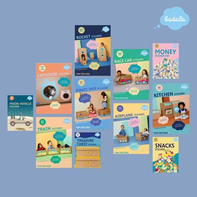 The Badala sticker set INTRODUCTION PACKAGE for your shop