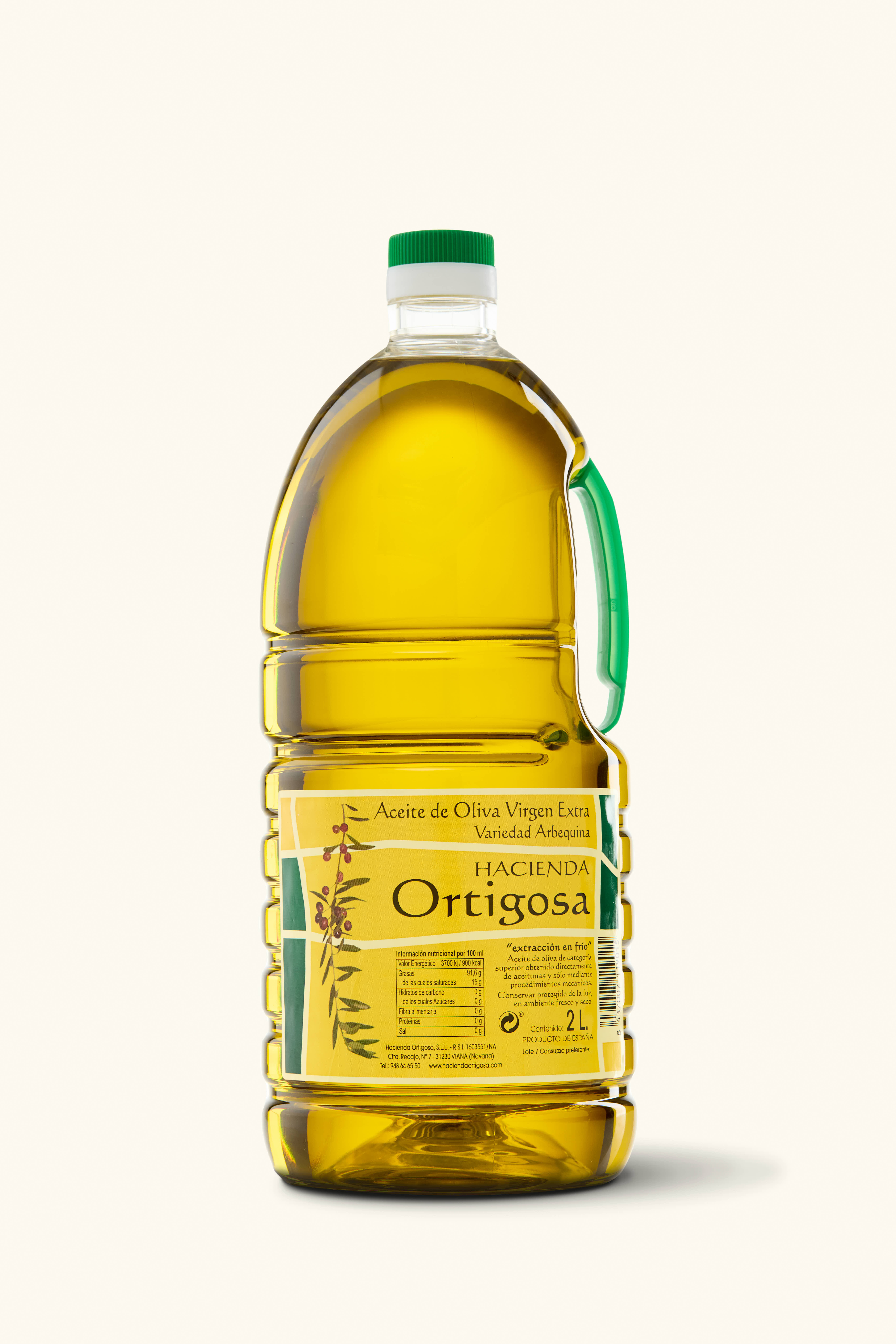 2-Liter-PET-Flasche mit nativem Olivenöl extra