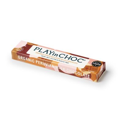 JustChoc Box Organic Peruvian Cacao M•lk Chocolate 30g