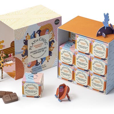 ToyChoc Box COFFRET CADEAU 18 ANIMAUX EN VOIE DE DISPARITION