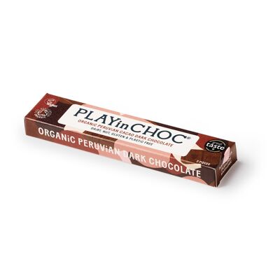 Caja JustChoc Cacao Peruano Ecológico Chocolate Negro 30g