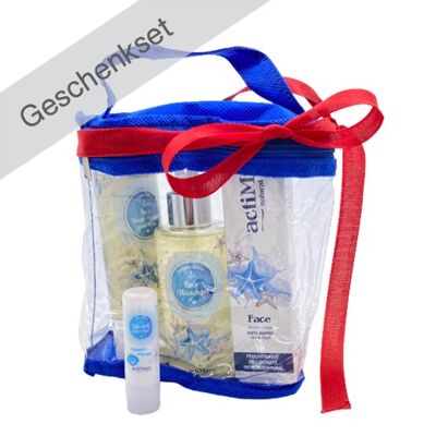 Coffret cadeau actiMare avec sac de voyage - Édition limitée | 4 produits de soin du visage actiMare