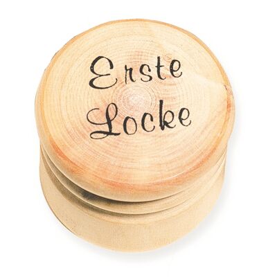 Holzdose - Meine Erste Locke