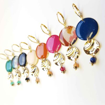 Boucles d'oreilles SWEET unies en lot de 11 dont  OFFERTE