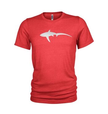 T-shirt inspiré de la plongée sous-marine avec un requin renard en métal stylisé (dames) 3