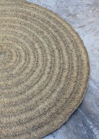 Tapis rond en sparte Formentera 4