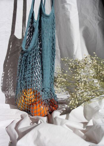 Sac en filet de coton orange 4