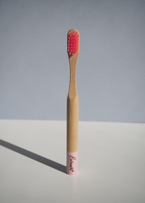 Cepillo de dientes bambú KIDS - rosa