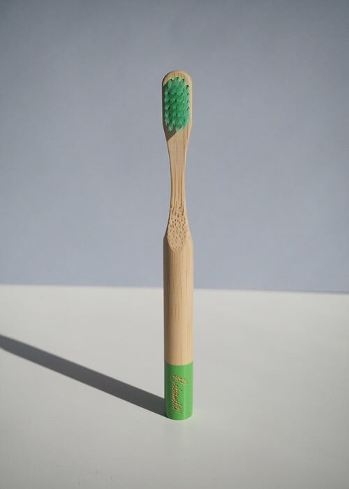 Cepillo de dientes bambú KIDS - verde