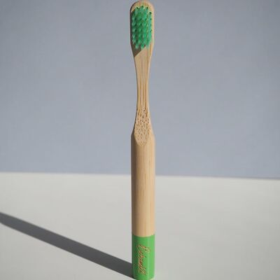 KIDS bamboo toothbrush - green
