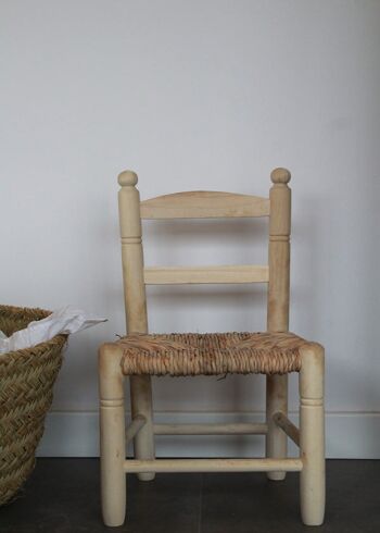 Chaise enfant finition naturelle 1