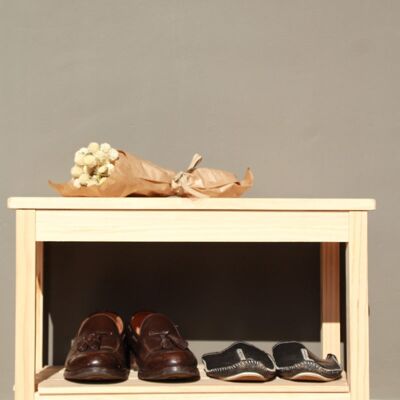 Étagère à chaussures en bois Mykonos