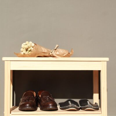 Mykonos Wood Shoe Rack