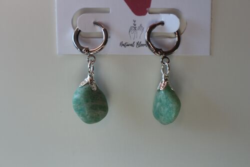 Gemstone earrings - Natural Blooming | Amazonite