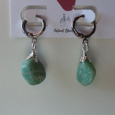 Boucles d'oreilles pierres précieuses - Floraison Naturelle | Amazonite