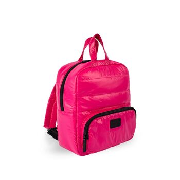 7AM Enfant Mini sac à dos – Sac à dos rembourré pour enfants et adolescents avec poignées faciles à prendre en main, poches et housse hydrofuge – Rose vif 4