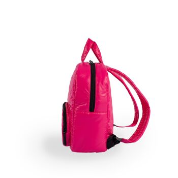 7AM Enfant Mini sac à dos – Sac à dos rembourré pour enfants et adolescents avec poignées faciles à prendre en main, poches et housse hydrofuge – Rose vif 5