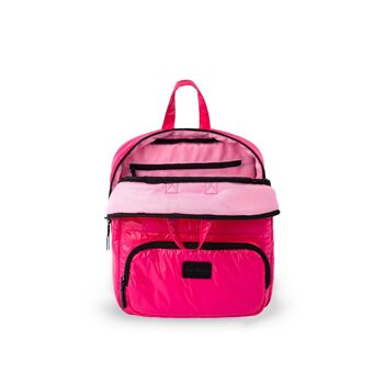 7AM Enfant Mini sac à dos – Sac à dos rembourré pour enfants et adolescents avec poignées faciles à prendre en main, poches et housse hydrofuge – Rose vif 6