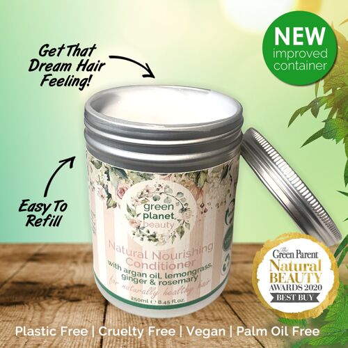 Plastic Free Natural Conditioner with
Argan Oil 250ml