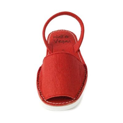 Piñatex vegan Menorcan sandals with white foam sole