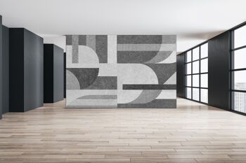 Gris Design Papier Peint Papier Peint Mur Art Peel & Stick Décor Auto-Adhésif Texturé Grand Mur Art Print 4