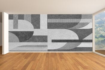 Gris Design Papier Peint Papier Peint Mur Art Peel & Stick Décor Auto-Adhésif Texturé Grand Mur Art Print 7