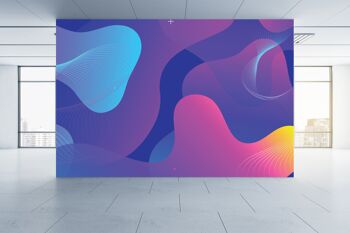 Abstrait multicolore papier peint mural Art mural Peel & Stick décor auto-adhésif texturé grand mur Art Print 2